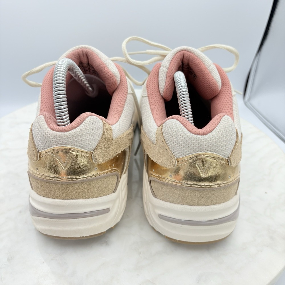 Womens Vionic 23Walk 2.0 Cream/sand Suede Walking Shoes Sneakers Size 12 Support - Picture 7 of 11